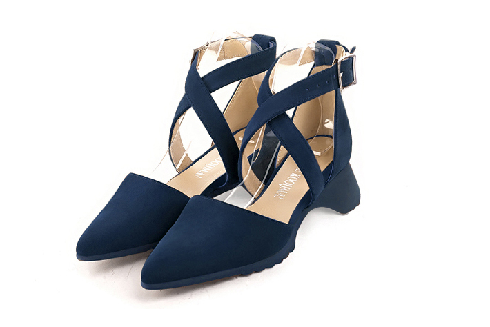 bleu marine dress shoes for women - Florence KOOIJMAN